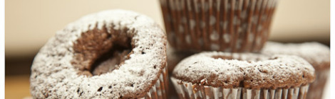Hazelnut Sunken Nutella Cupcakes