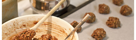 golfball sized balls of the mixture