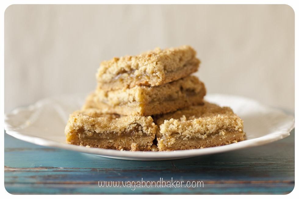 Rhubarb Crumble Slices / Vagabond Baking