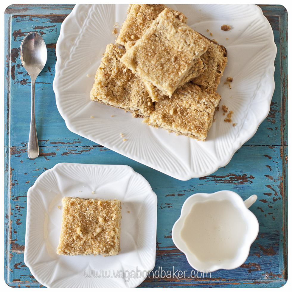 Rhubarb Crumble Slices / Vagabond Baking