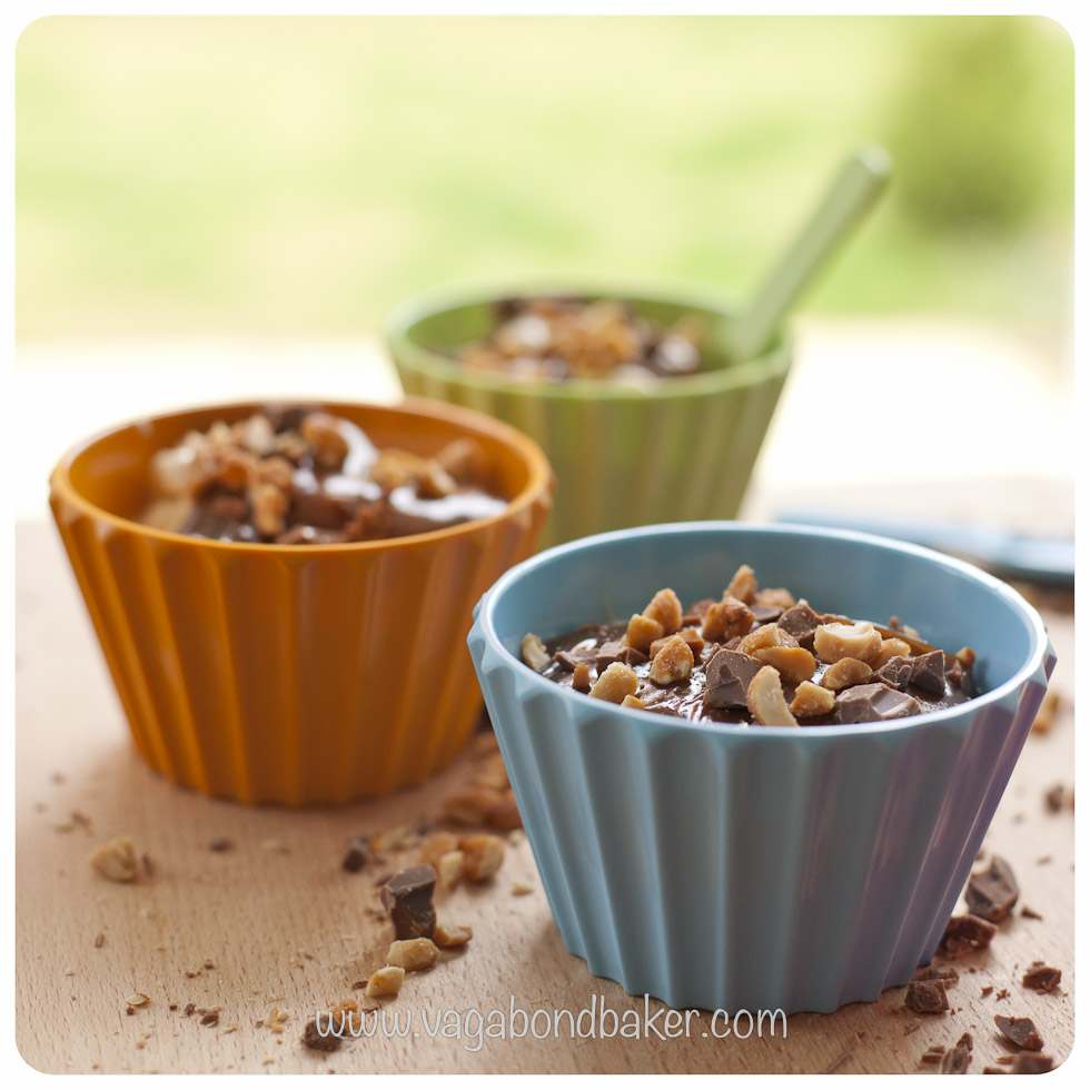 Creamy Banana Ice Cream with PB and Choc Sauce | Vagabond Baking