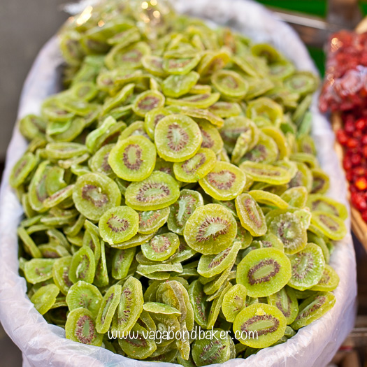 Dried kiwi fruit, like jewels