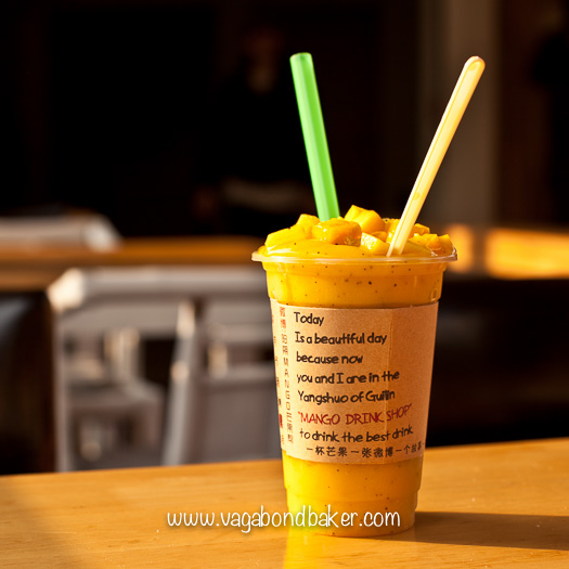 Amazing Mango and Passionfruit smoothie