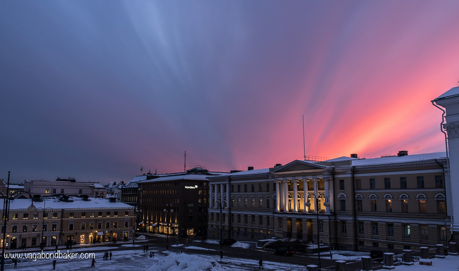 Helsinki Winter Sunset